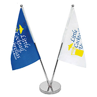 DOUBLE TABLE TOP FLAGS